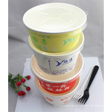 Runder Lebensmittelpapier-Nahrungsmittelbehälter des Lebensmittel-1000ml hergestellt in China